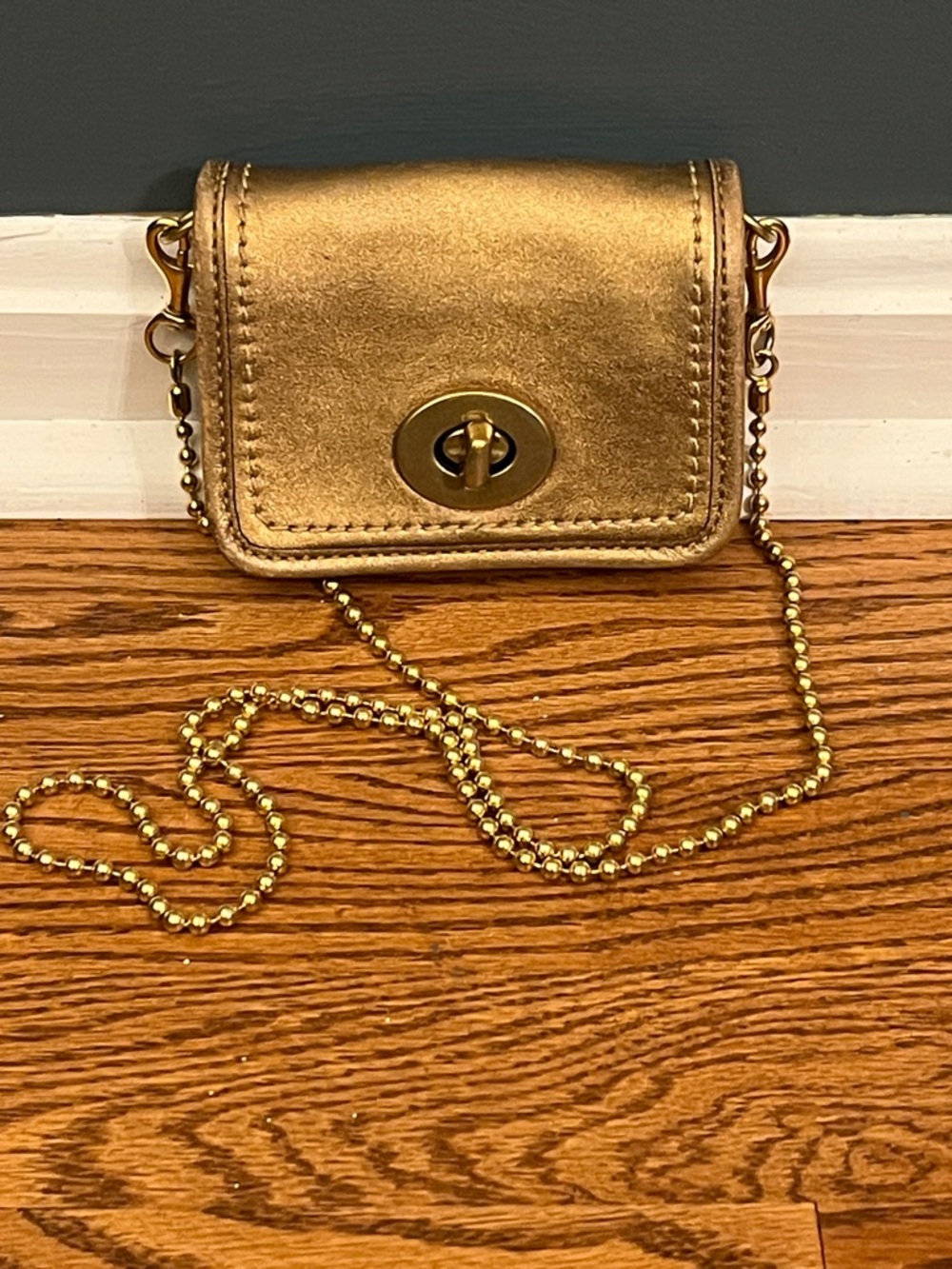 Vintage Coach Metallic Mini Bag